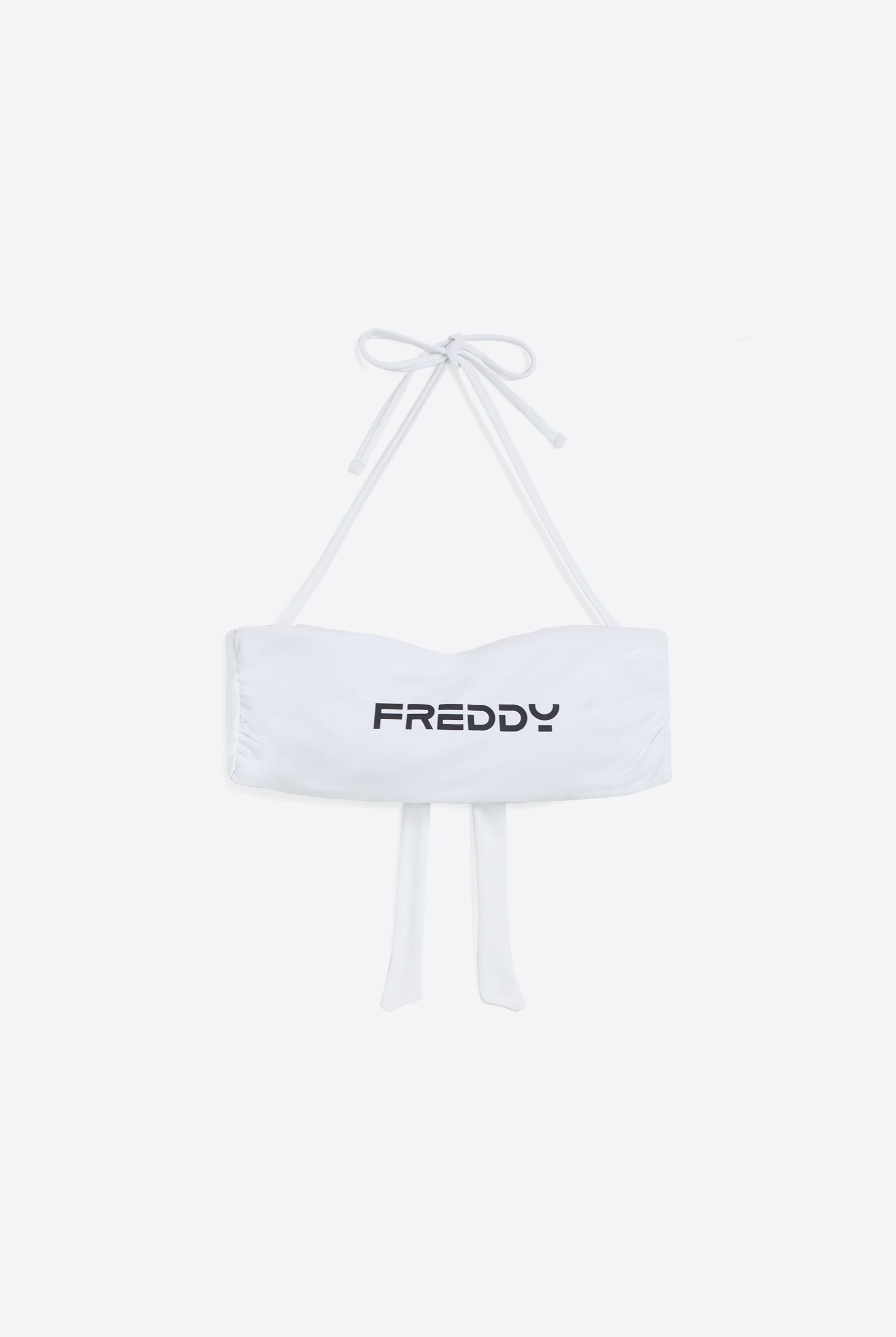 Bandeau-Bikinioberteil mit Freddy Logo - WHITE