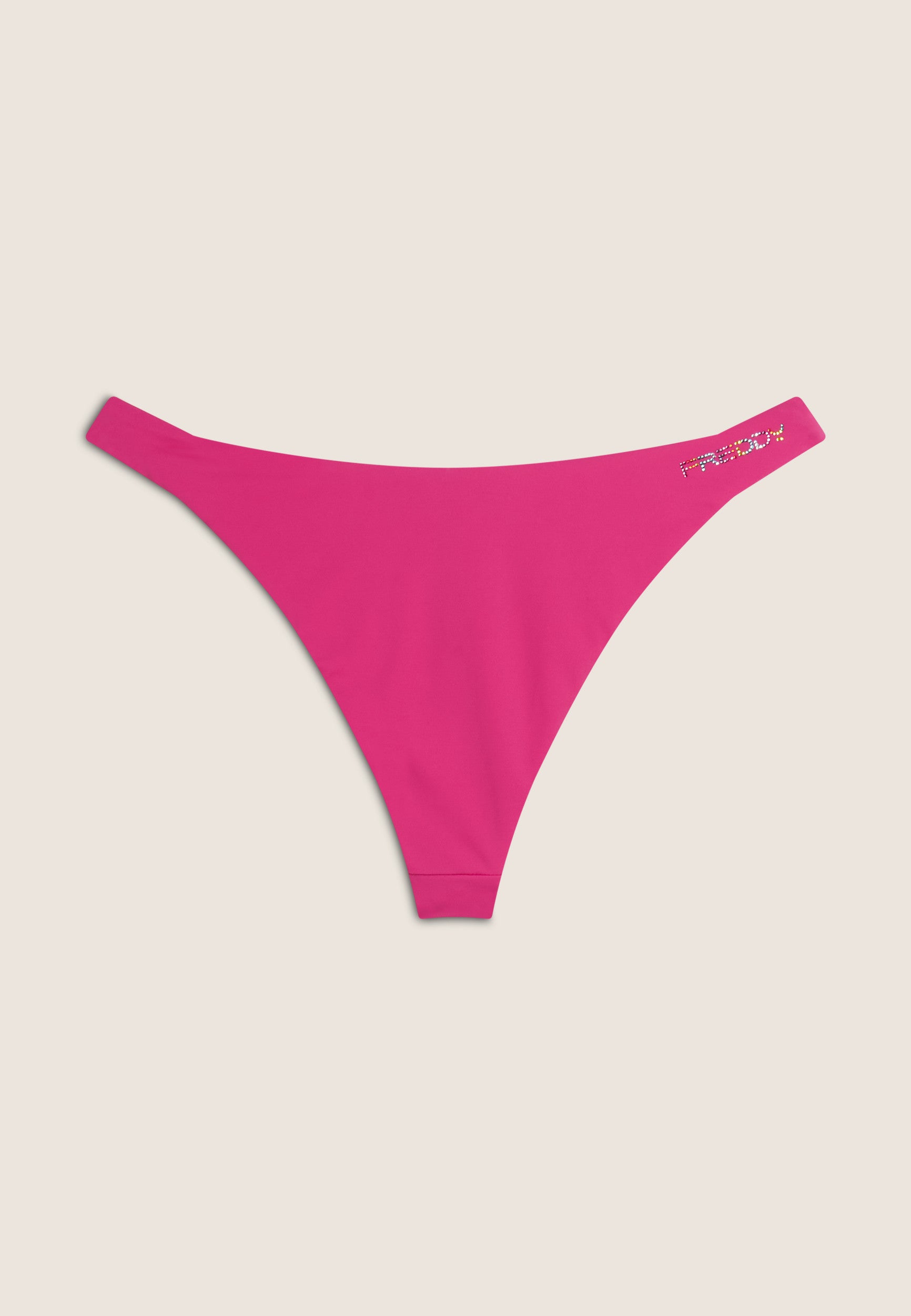 Bikinihose mit Strassverzierung - FUCHSIA