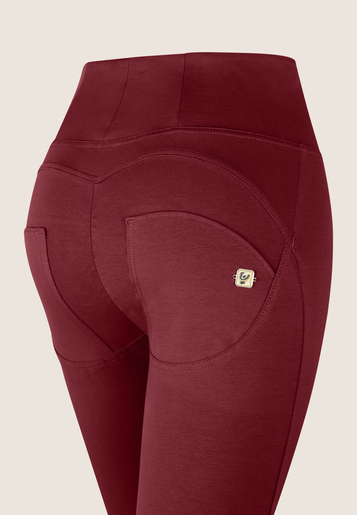 WR.UP Push-Up High Waist Skinny Pants - Cabernet Red