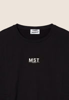 Basic oversized cropped crew-neck sweatshirt - Black