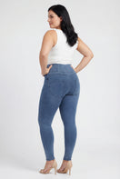 WR.UP Curvy Push-Up High Waist Skinny Denim Jeans - Denim Light Blue - Blue Seam