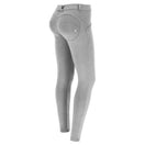 WR.UP Push-Up Low Waist Skinny Pants - Medium Mélange Gray