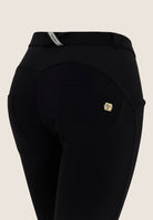WR.UP Push-Up Regular Waist Skinny Brushed Jersey Pant - Black