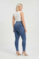 WR.UP Curvy Push-Up High Waist Skinny 7/8 Denim Jeans - Denim Gray - Yellow Seam