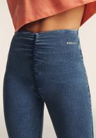 WR.UP Core Push-Up High Waist Flare Denim Jeans - Denim Medium Blue - Blue Seam