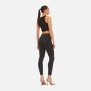 N.O.W. Yoga Mid Waist Skinny Flex Tech Leggings - Black